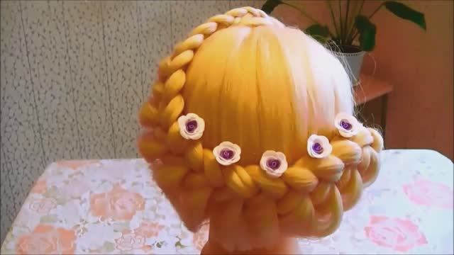 Плетение волос корзинка смотреть онлайн