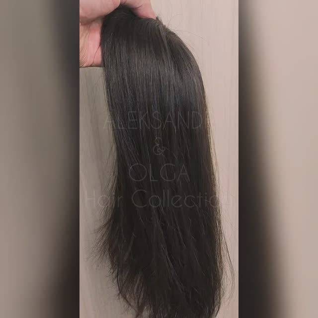 Теменная НАКЛАДКА - трессовая, с макушкой #натуральнаянакладка #накладканаголову #изделияизволос смотреть онлайн