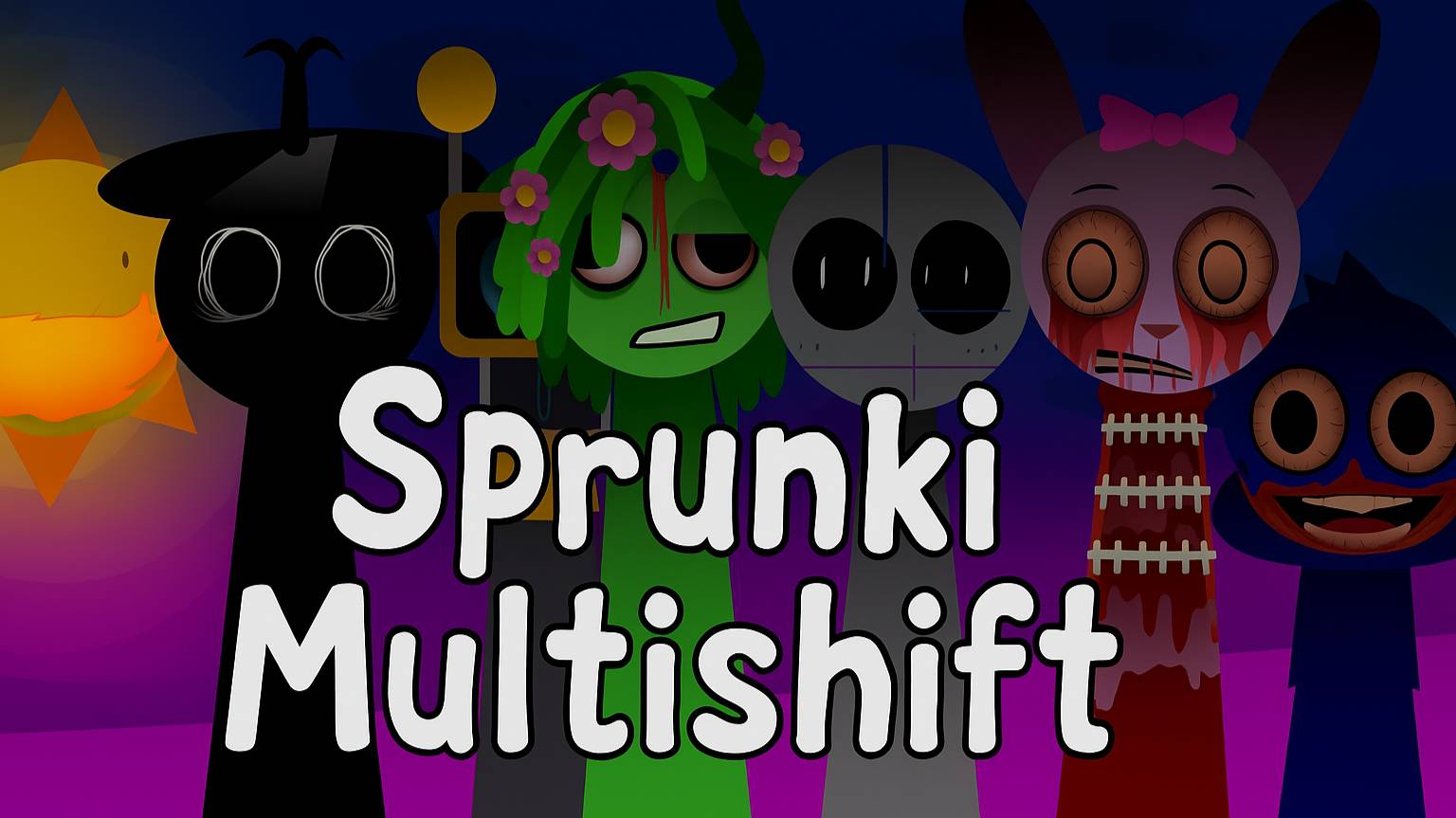 FULL GAME ‼️ All Sprunki Multishift ⚡❄️☃️ (ALL CHARACTERS & PHASES) #sprunki смотреть онлайн