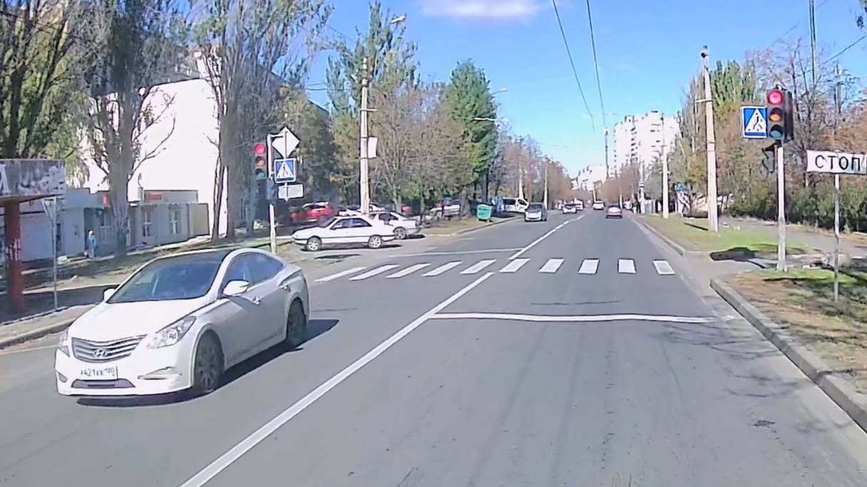 Проезд на красный в наглую