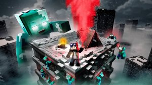 В ПАЛАТКЕ НА НЕБОСКРЕБЕ В ЗОМБИ АПОКАЛИПСИСЕ - ЗАПИСКИ ВЫЖИВШЕГО В МАЙНКРАФТ