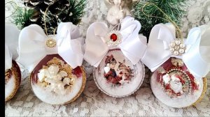 Новогодние шары в бархате 🤗