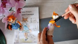 МК "Лисичка из ваты,,/ 3 часть Одежда для ватной игрушки