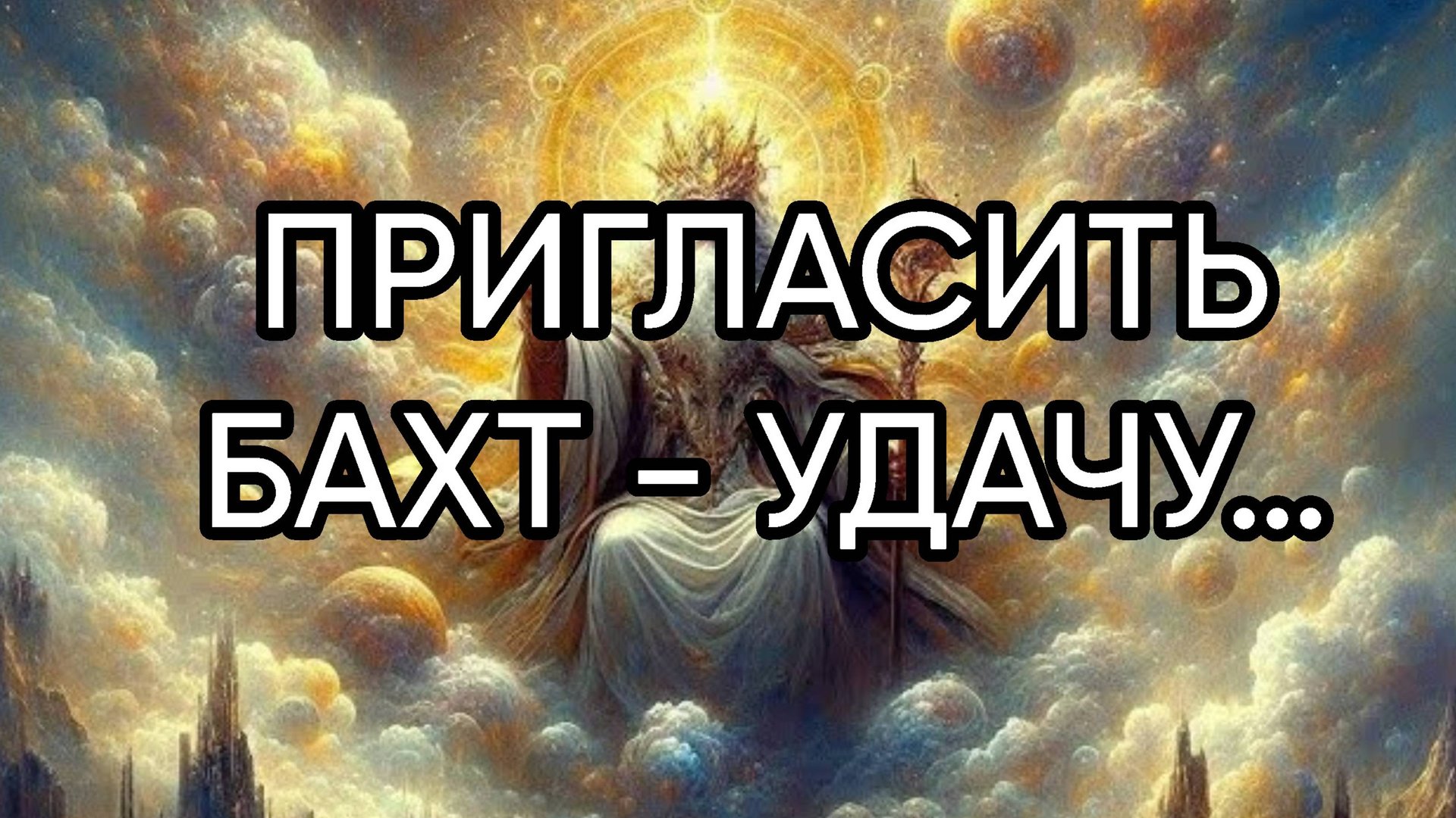 ПРИГЛАСИТЬ БАХТ - УДАЧУ…ДЛЯ ВСЕХ… смотреть онлайн