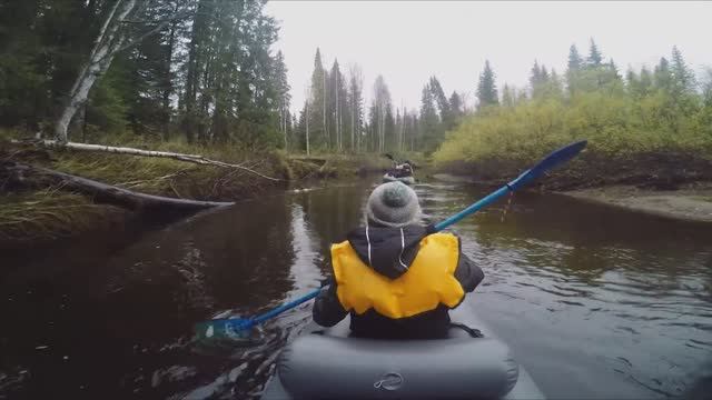 ПВП (Пеше-водно-пеший) ПОХОД в Тайге. (Изба, каяк Щукарь 380 ТаймТриал.) смотреть онлайн