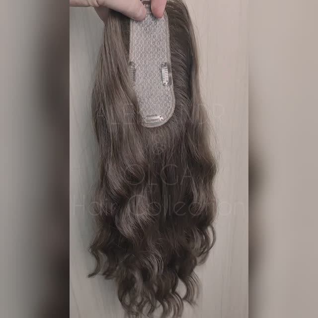 НАКЛАДКА на Пробор - на шёлке (с имитацией кожи головы) #натуральнаянакладка #изделияизволос смотреть онлайн