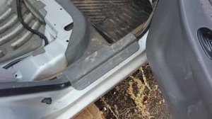 KiA Spectra КАК СНЯТЬ НАКЛАДКИ НА ПОРОГИ