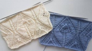 Ажурный узор «Листья Кучинелли» спицами | Элитная вязка как у BRUNELLO CUCINELLI