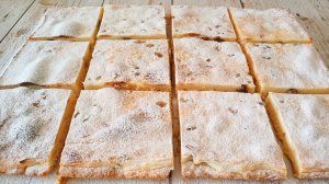 Творожный Пирог с изюмом. Простая и очень вкусная выпечка!