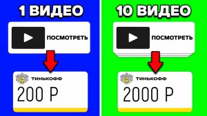 1 видео = 175р | Заработок на просмотре YouTube видео!