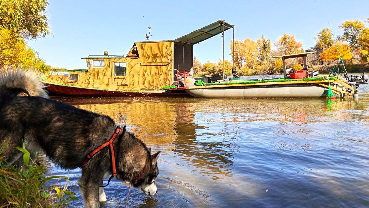 ДОДЕЛАЛ КАТЕР, В КОТОРОМ МОЖНО ЖИТЬ, И ОТПРАВИЛСЯ В НЁМ НА РЫБАЛКУ! КЛЁВ ОТЛИЧНЫЙ, ХОД ПРИЛИЧНЫЙ!