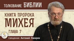 Книга пророка Михея. Глава 7. "Господь любит миловать".  Священник Антоний Лакирев