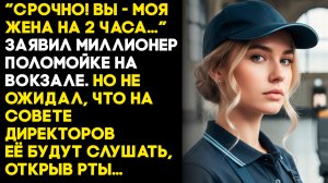 Миллионер пригласил поломойку с вокзала, но не ожидал, что все богачи будут слушать её, открыв рты