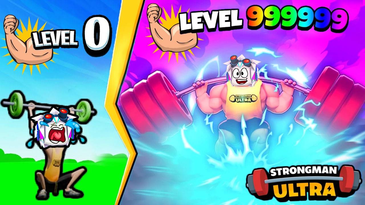 Я ПРОКАЧАЛ СУПЕР СИЛЬНОГО УЛЬТРА СТРОНГМЕНА В РОБЛОКСЕ! ROBLOX Strongman Ultra смотреть онлайн