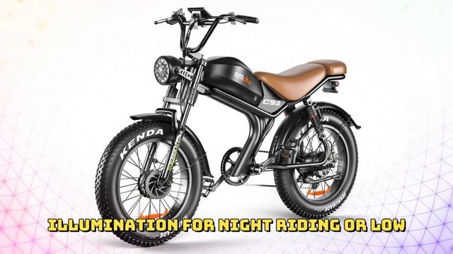 EMOKO C93 Retro Electric Bike 1000W Motor 48V 20AH Battery 20-inch Fat Tire Off-road Electric Bike