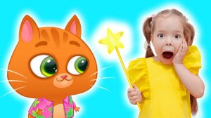 Мультик для детей про Котика Bubbu и Настю|Настя стала волшебницей