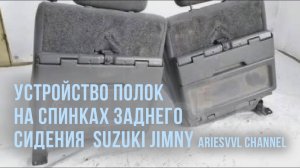 32. Устройство полок на спинках заднего сидения