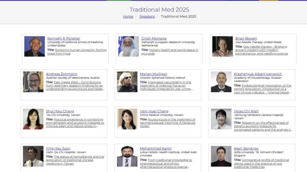 Выступление Traditional Medicine And Integrative Health 2025 год.