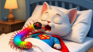 🐛🤯 Котенок-Супермен Съедает все подряд после того, как проглотил Волшебного Жука!