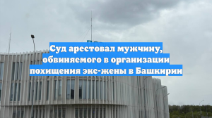 Суд арестовал мужчину, обвиняемого в организации похищения экс-жены в Башкирии