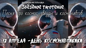 Волшебная тетрадь. "Звёздное тяготение". Песня про космос и космонавтов.12 апреля День космонавтики