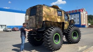 ОБЗОР Снегоболотохода МАНУЛ. Независимая длинноходная подвеска. Грузовая трансмиссия.