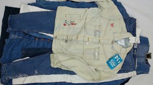 39735 Микс джинсовый женский вышивка, 1пак, Ladies Embroidery Mix 1/2, секонд (extra) оптом