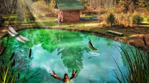 ВОТ ЧТО СЛУЧИЛОСЬ С ПРУДОМ В ЛЕСУ ЗА ТРИ МЕСЯЦА? СВОЙ ВОДОЕМ С РАКАМИ и РЫБОЙ | ТАЕЖНЫЙ ДВОР