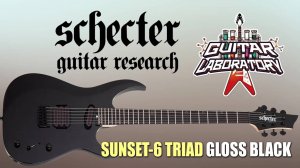 SCHECTER SUNSET-6 TRIAD GLOSS BLACK - необычная электрогитара с «тройным» датчиком