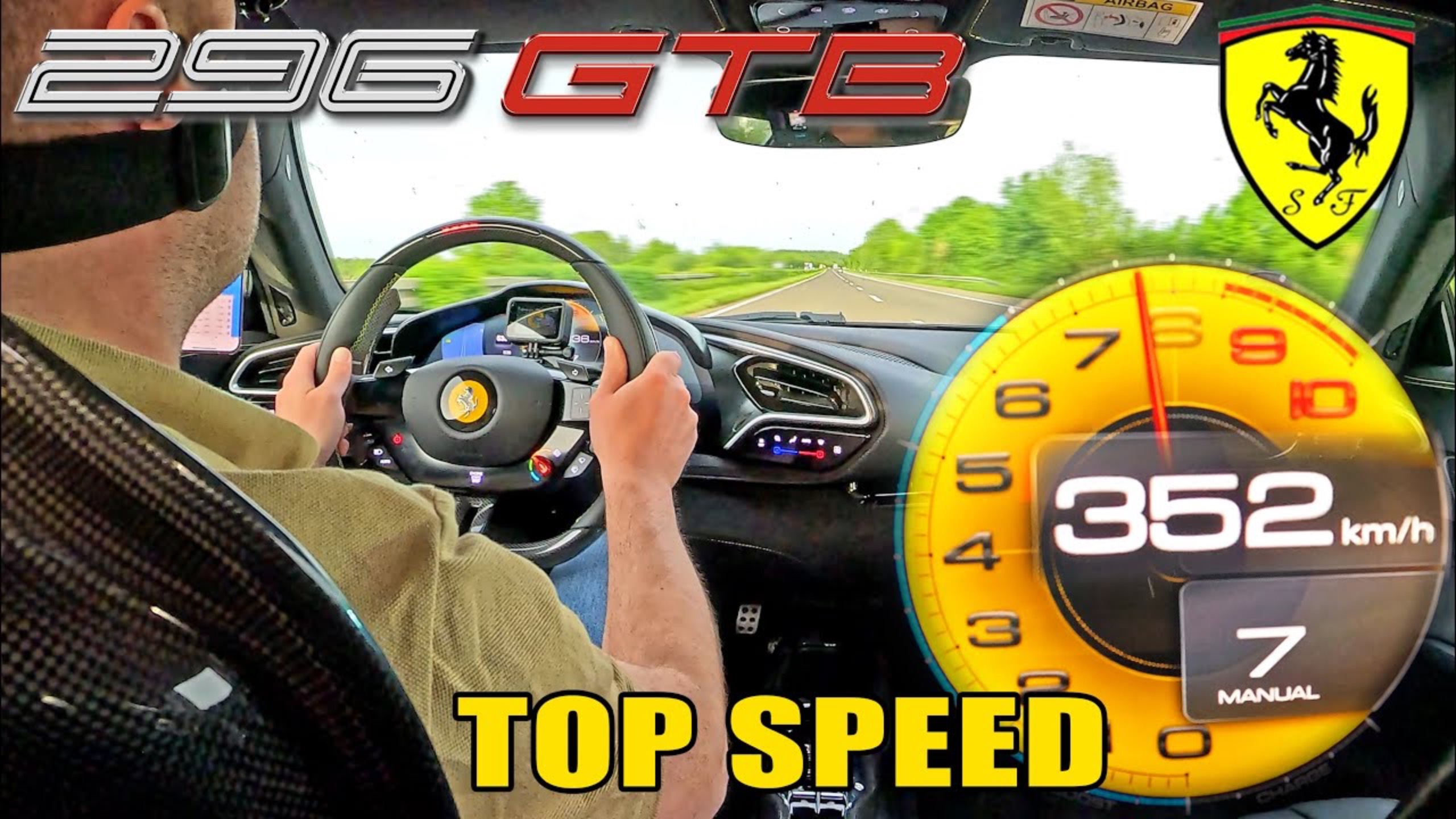 352КМ/Ч Ferrari 296 GTB |МАКСИМАЛЬНАЯ СКОРОСТЬ на АВТОБАНЕ AutoTopNL