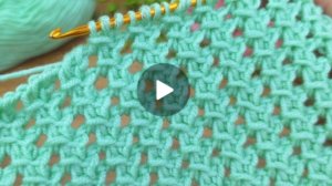 Узор крючком в тунисской технике вязания 🙂 #тунисскоевязание #всевжизнисвязано #вязаниекрючком