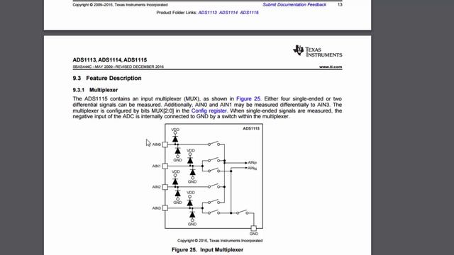 ADS1115 16bit АЦП 1