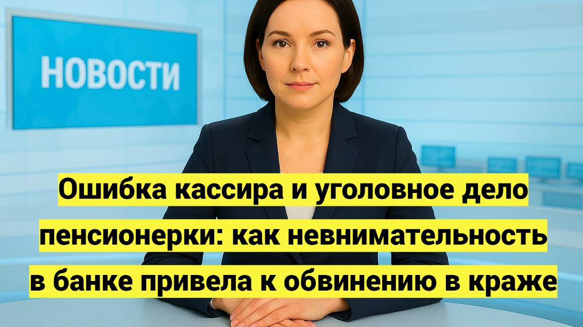 Ошибка кассира и уголовное дело пенсионерки: как невнимательность в банке привела к обвинению краже смотреть онлайн