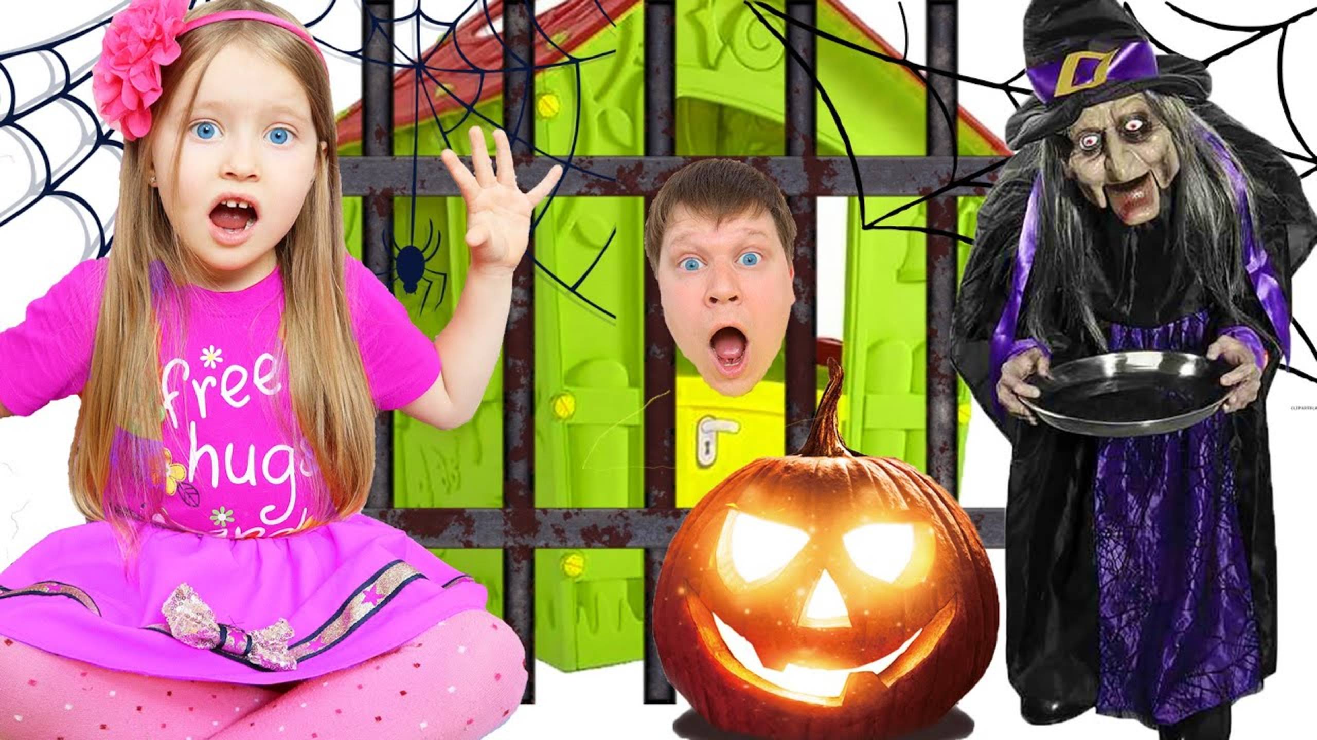 Милана с папой - загадочная история на Хэллоуин. Сборник видео для детей смотреть онлайн