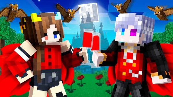 😨 Майнкрафт но Мы Прожили ЖИЗНЬ ВАМПИРОВ от Рождения до Смерти!