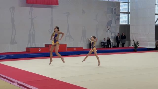 ЖП 3 спортивный разряд, Клименко Ксения - Горбунова Елизавета, МАУДО ДТДиМ, Балансовое упражнение