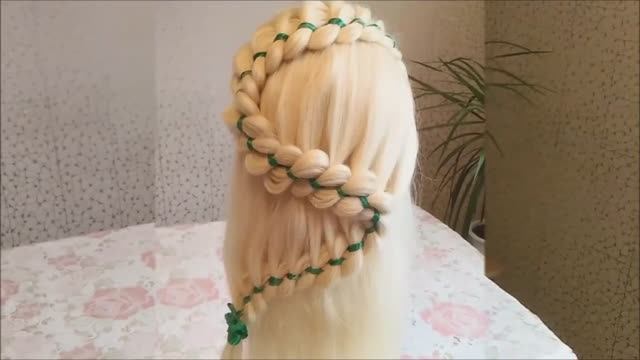 Прическа коса змейка с лентой смотреть онлайн