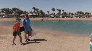 ОБЗОР БУХТ КРАСНОГО МОРЯ и ПЛЯЖА У ОТЕЛЯ LONG BEACH RESORT HURGADA. ПРИЛИВ.ИЮНЬ,2025🌱