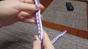 Плетение ручки из 8 трубочек #ЮлияЧарыкова#