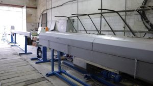 Экструзионная линия ЛПВ 36х2 для  производства триммерной лески из полиамида в два ручья