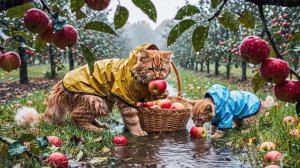 Котики и дождь