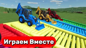 ГОНКИ РАЗНОЦВЕТНЫХ ТРАКТОРОВ НА ИНТЕРЕСНЫХ ТРАССАХ ДЛЯ ДЕТЕЙ 🚜 МУЛЬТИКИ ПРО МАШИНКИ ДЛЯ ДЕТЕЙ