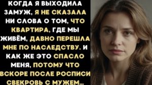 ИСТОРИЯ ИЗ ЖИЗНИ/Когда я выходила замуж, я не сказала мужу, что квартира уже давно принадлежит мне