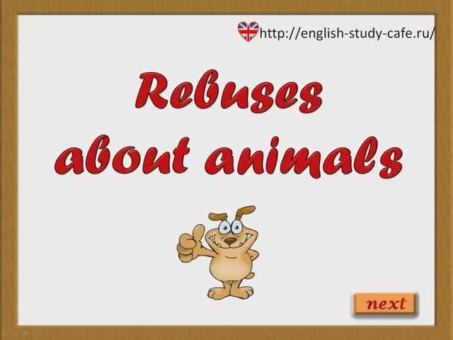 Игры со словами - Rebuses about animals смотреть онлайн