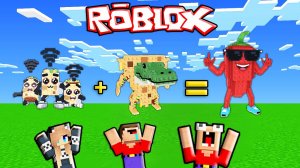 2 НУБА И ДЕВУШКА ПРО СМЕШИВАЮТ БРЕЙНРОТОВ В РОБЛОКС