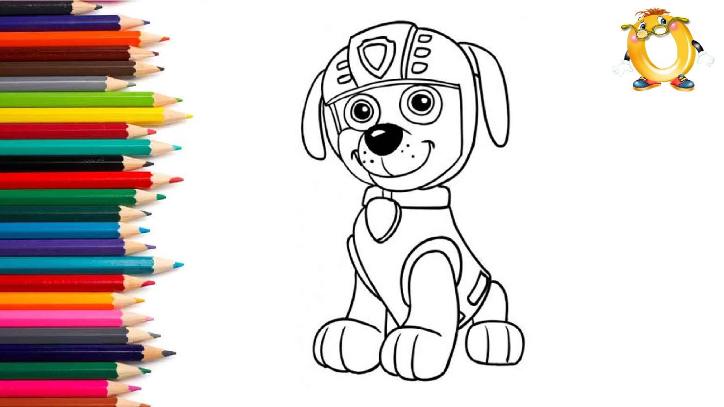Мультик - раскраска для детей ГЕРОИ МУЛЬТИКА ЩЕНЯЧИЙ ПАТРУЛЬ. Учимся рисовать вместе // ОБУЧАШКА ТВ смотреть онлайн