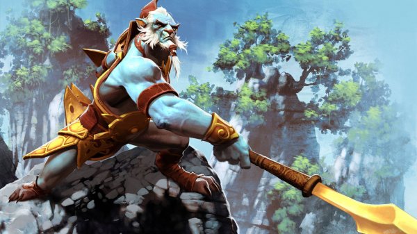 DOTA 2 (Phantom Lancer gameplay)