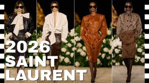 ✔️ SAINT LAURENT (Сен Лора́н) показ коллекции со стоп кадром весна-лето 2026 в Париже