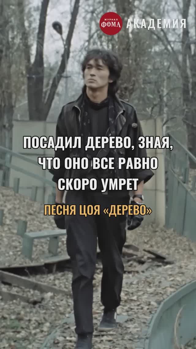 Посадил дерево, зная, что оно всё равно скоро умрёт | Песня Цоя «Дерево» смотреть онлайн