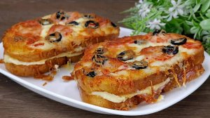 Горячие бутерброды в духовке! Рецепт СЫТНОГО завтрака в духовке. Горячие бутерброды за 15 минут